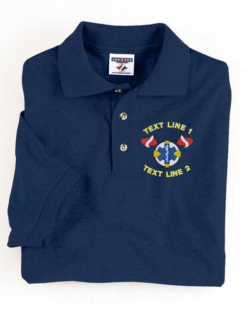 Water Dive Rescue Polo Embroidered #829 (image for) Water Dive Rescue Polo Embroidered #829